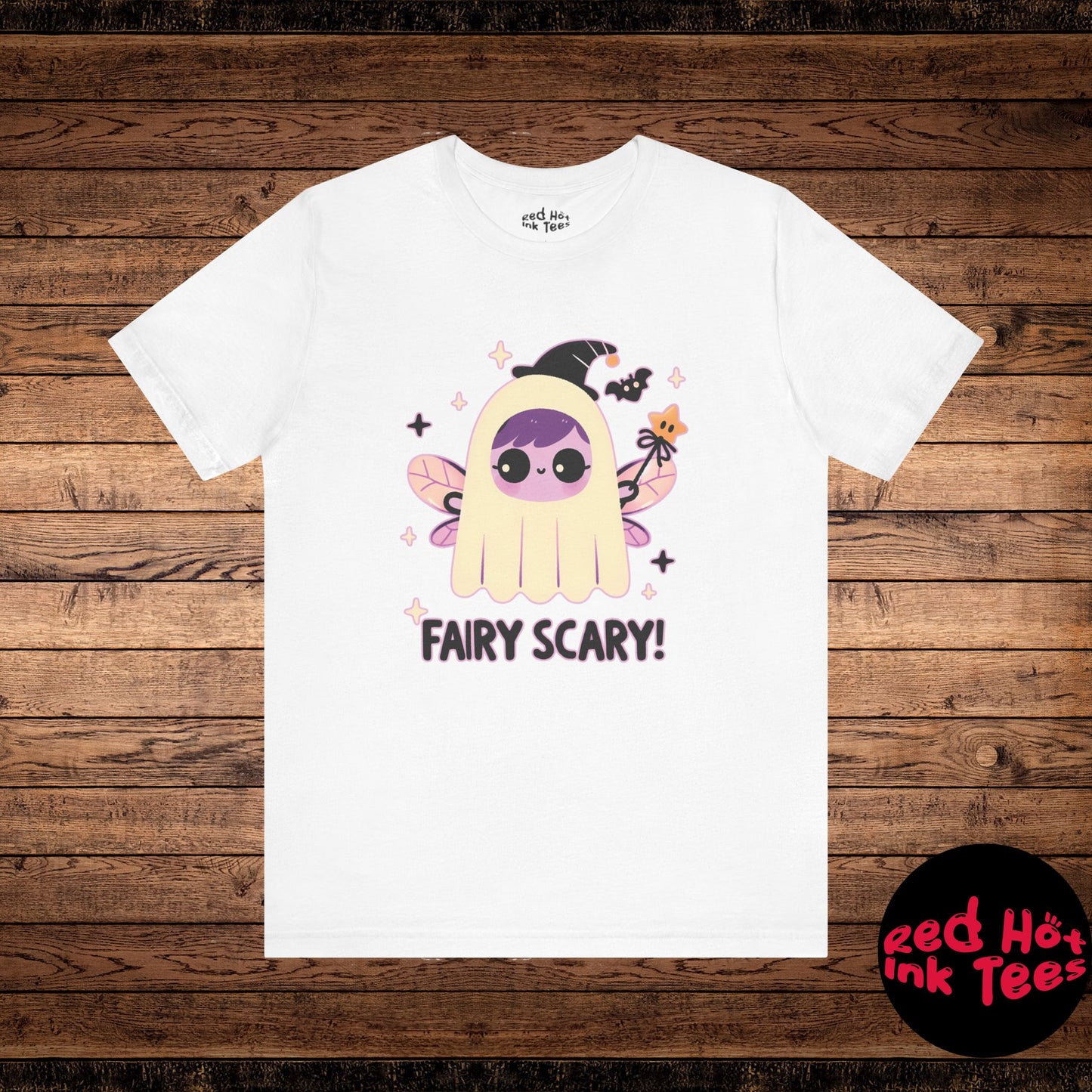 🧚‍♀️👻 "Fairy Scary" Cute Halloween Ghost Fairy T-Shirt 🎃✨