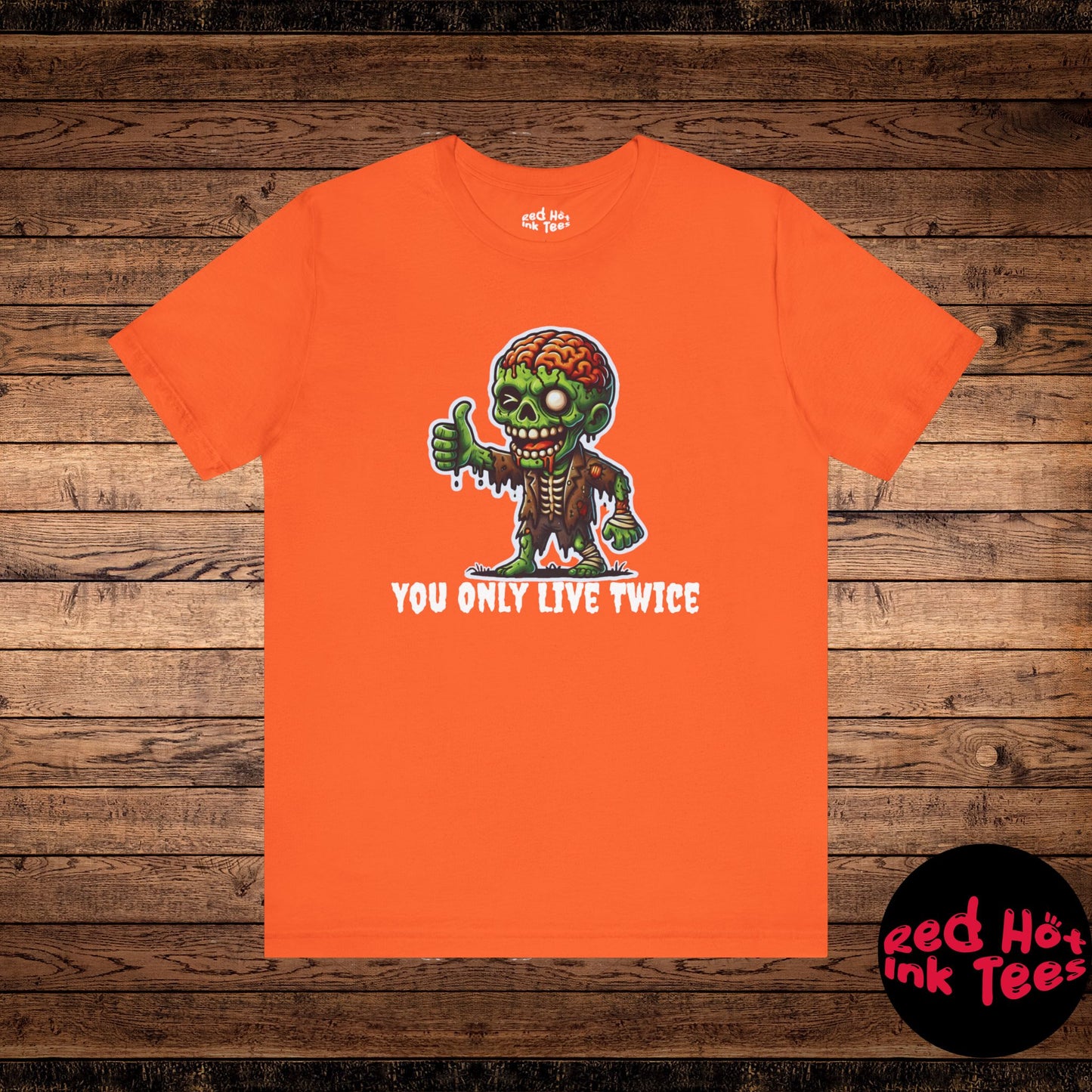 🧟‍♂️ "You Only Live Twice" Zombie Thumbs Up T-Shirt 🧠