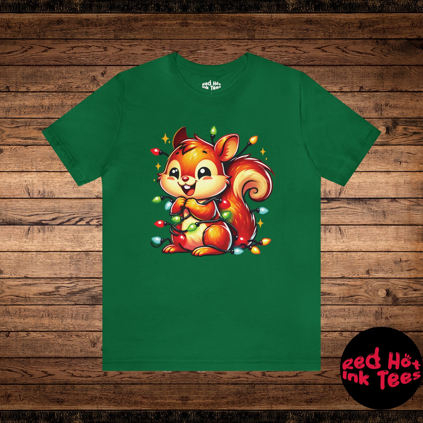 Squirrel Christmas Entanglement Tee