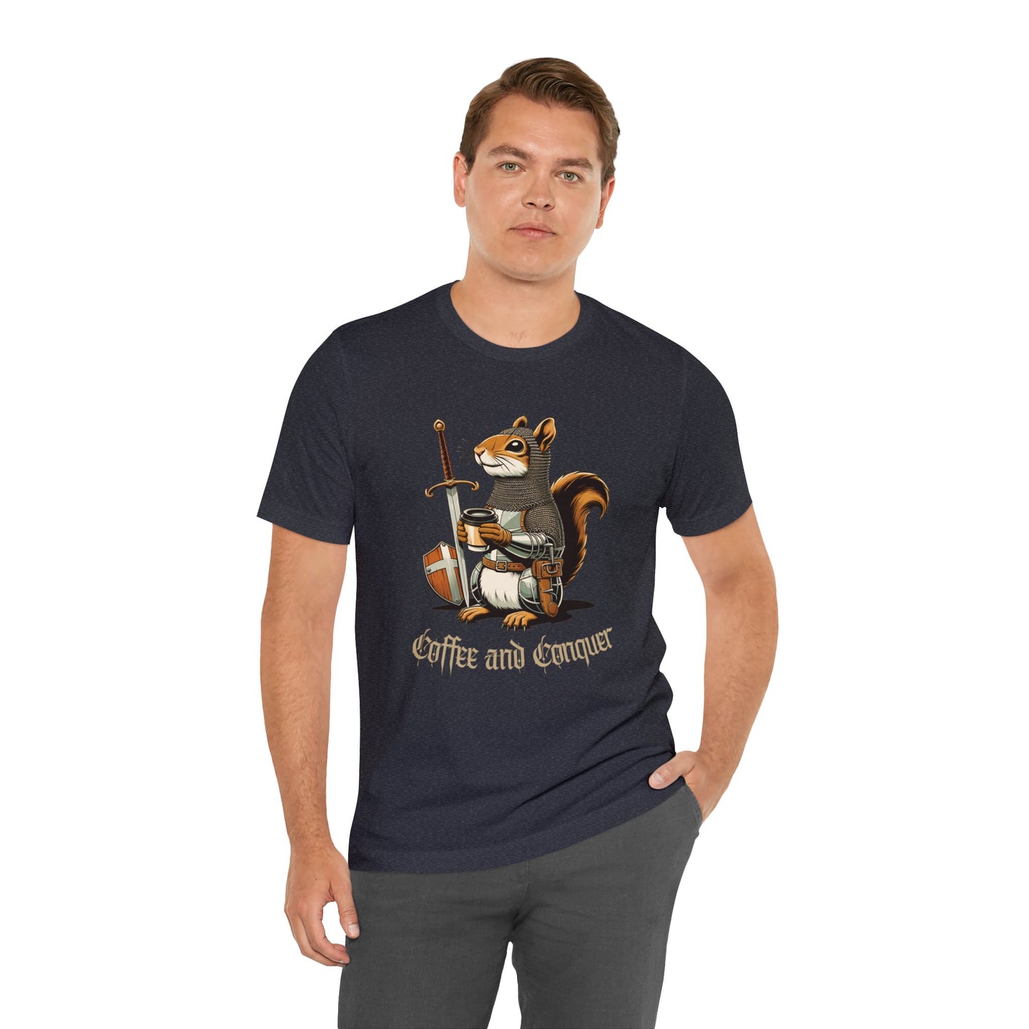 🐿️ Coffee and Conquer Squirrel Tee 🐿️