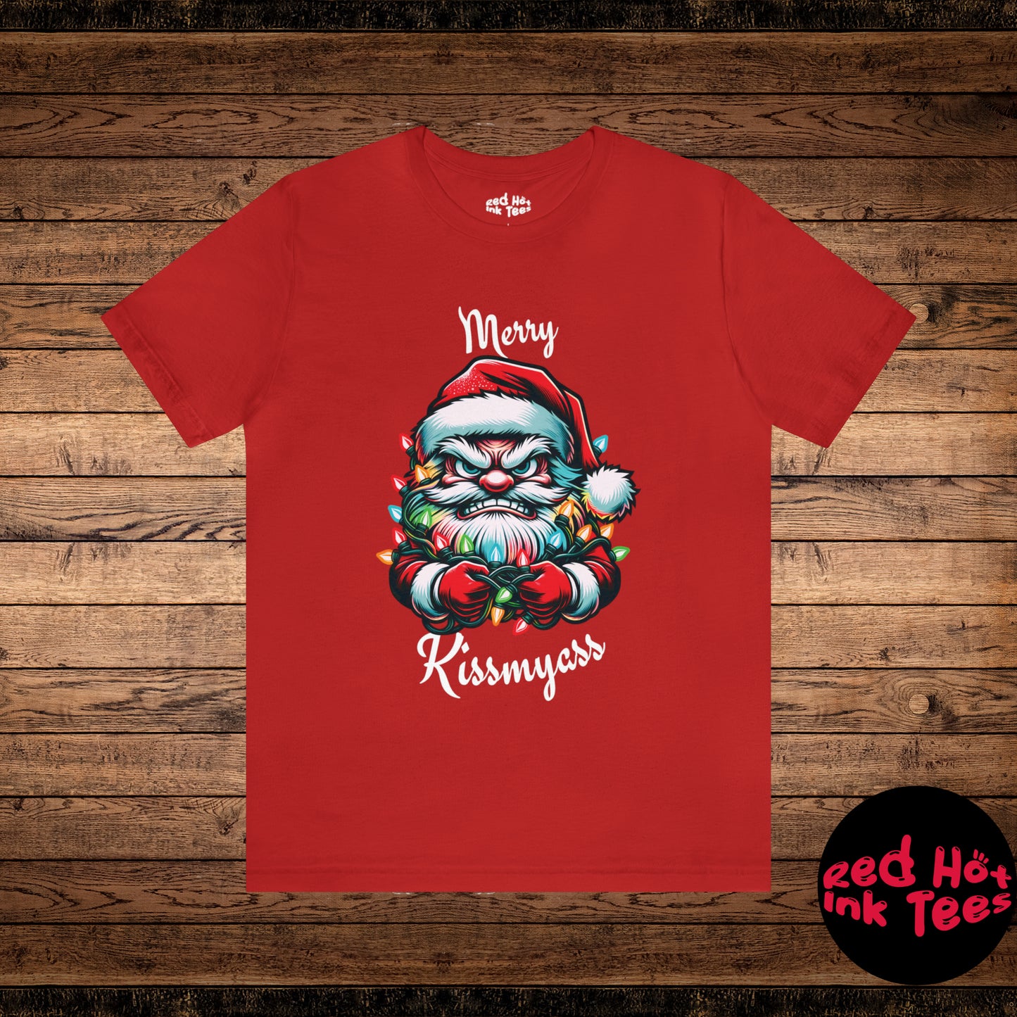 Merry Kissmyass Santa Tee