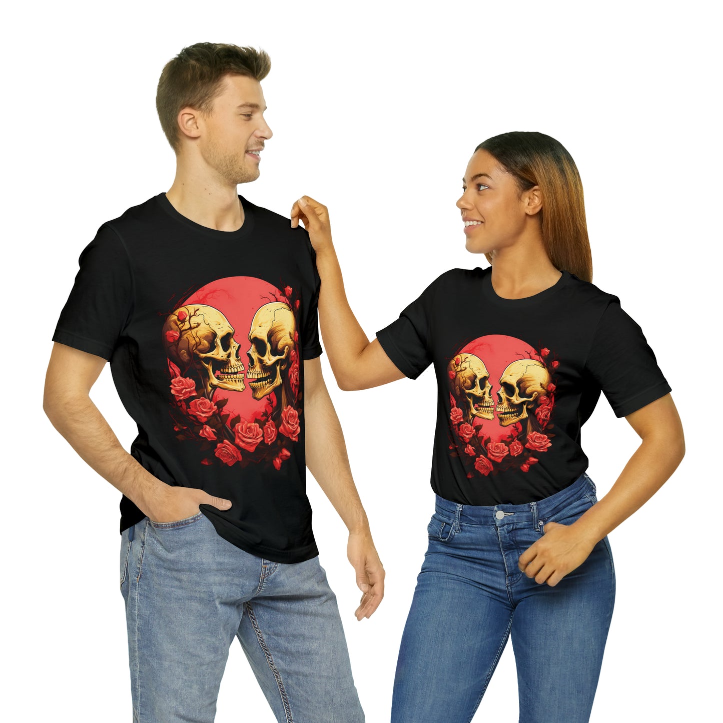 Skeletons' Serenade in Shades of Rose Tee