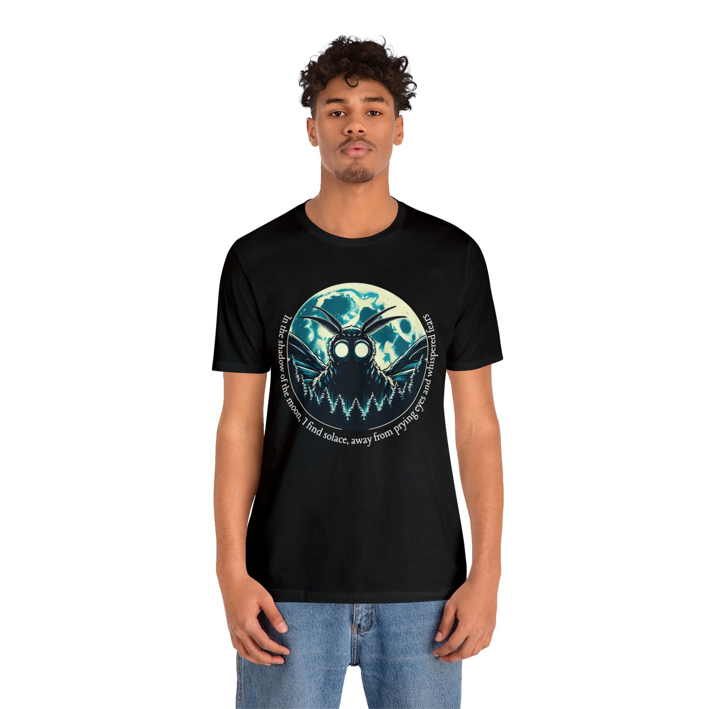 🌑 "Introspective Mothman Solitude Tee" 🦋