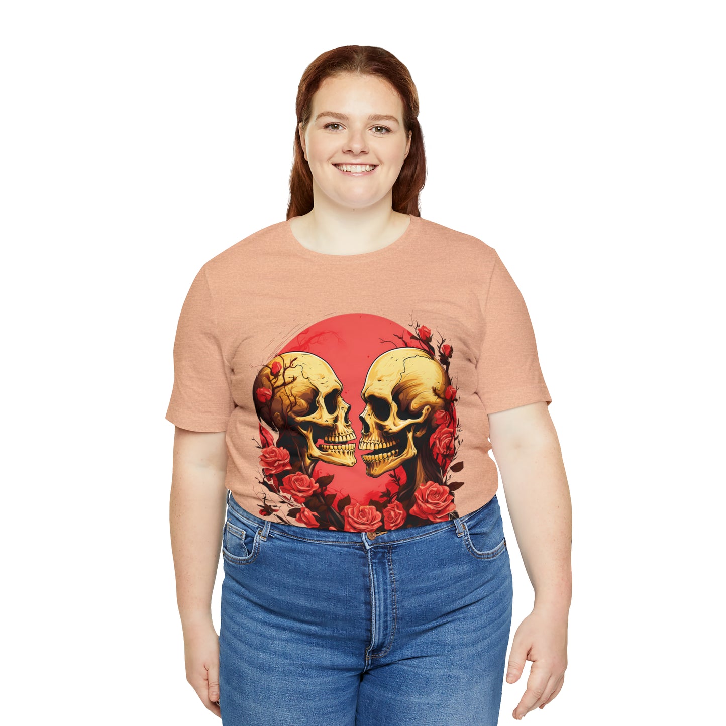 Skeletons' Serenade in Shades of Rose Tee