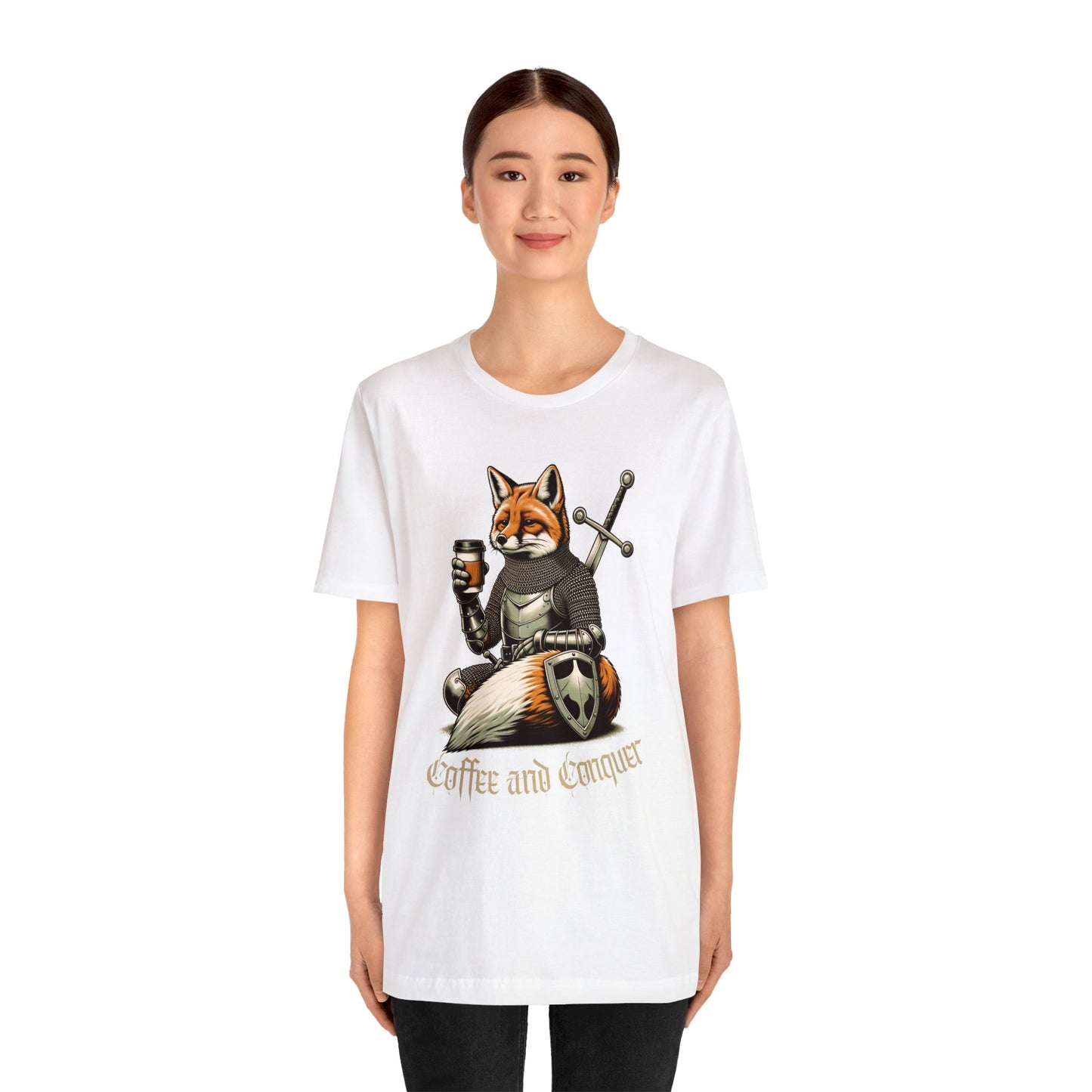 🦊 Coffee and Conquer Fox Tee 🦊