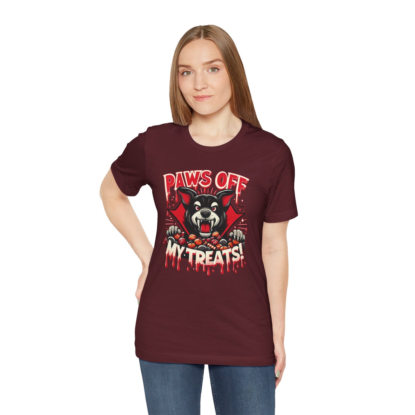 🐾🧛‍♂️ "Paws Off My Treats" Fierce Halloween Dog T-Shirt 🍬🎃