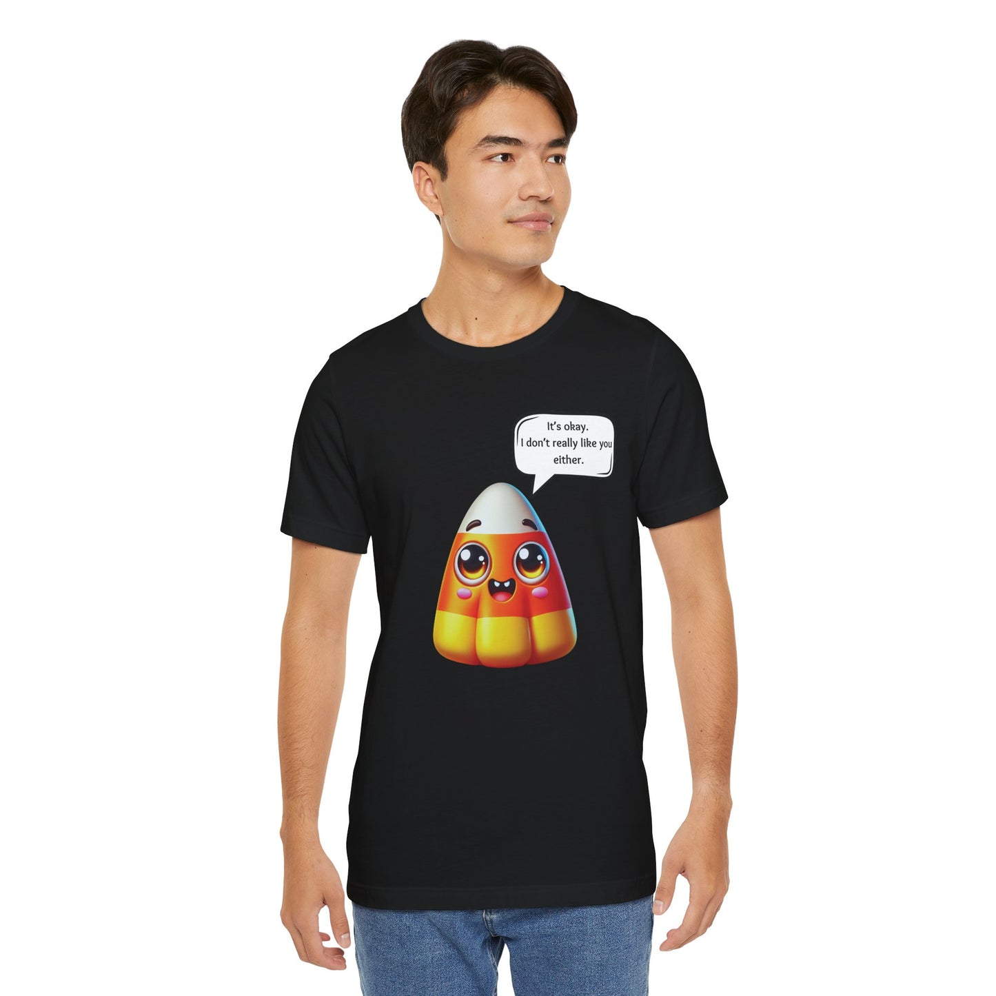 Cute Candy Corn With Attitude Tee - Funny Halloween Design