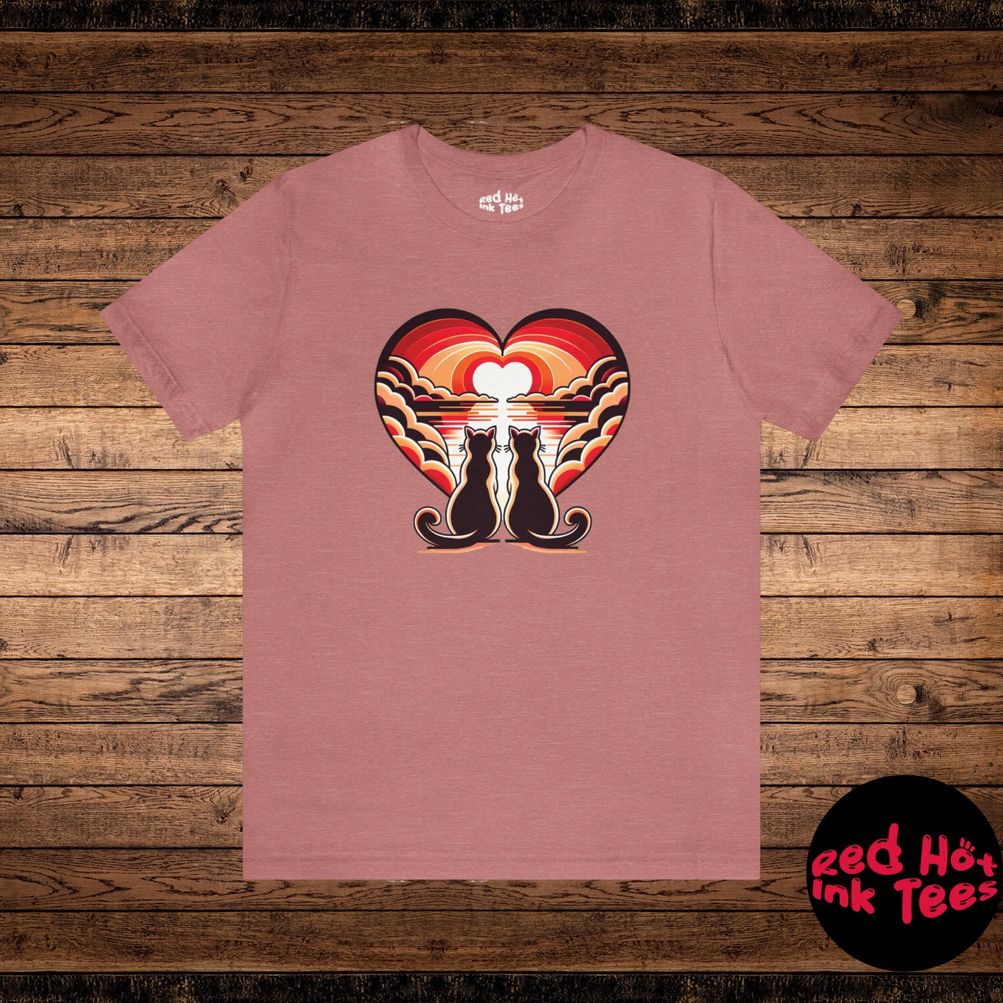 🌅💕 "Into The Sunset With You" Tee 🐱🧡