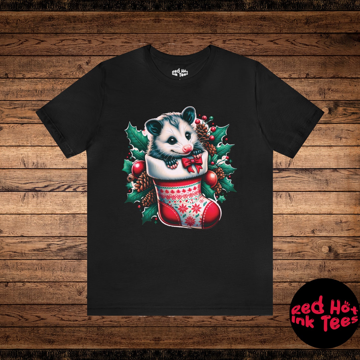 🎄 "Opossum Stocking Tee" 🎄