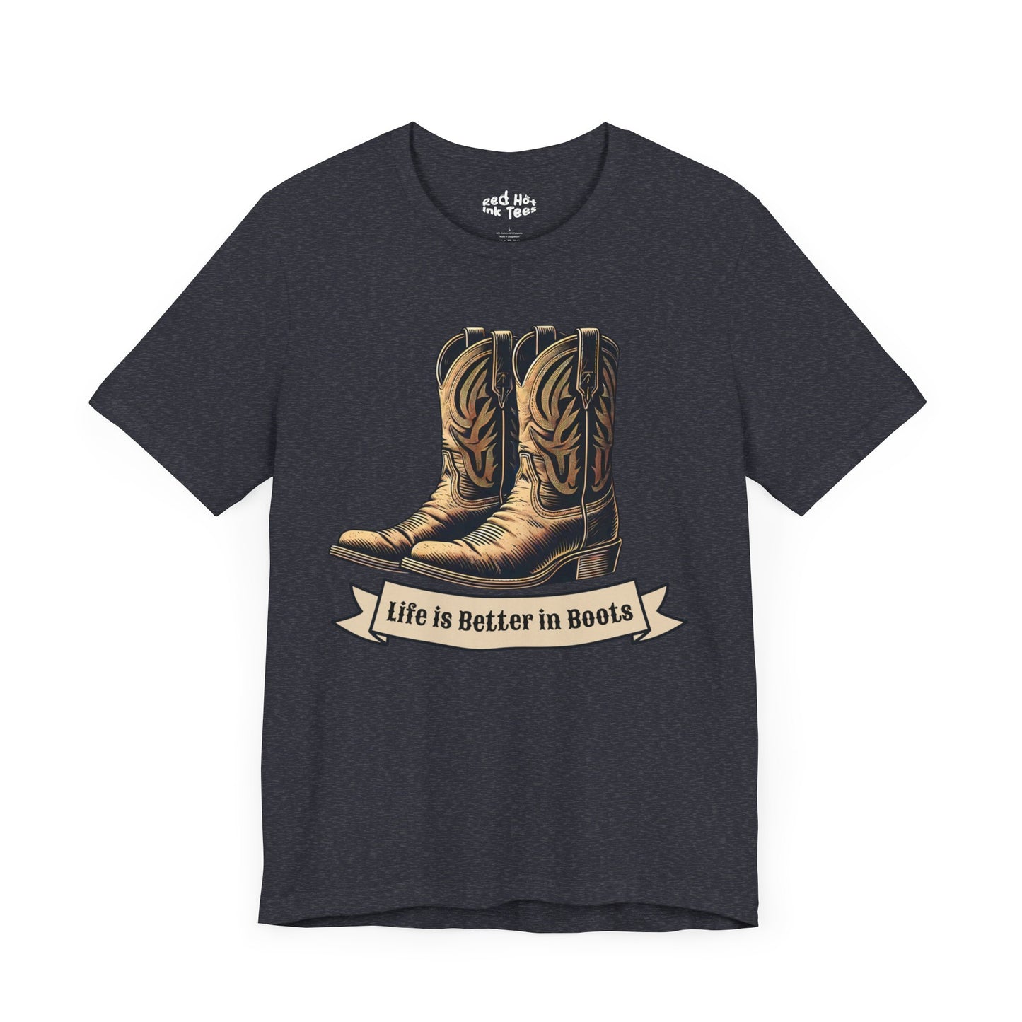 🤠 "Life is Better in Boots" Vintage Cowboy T-Shirt 🤠