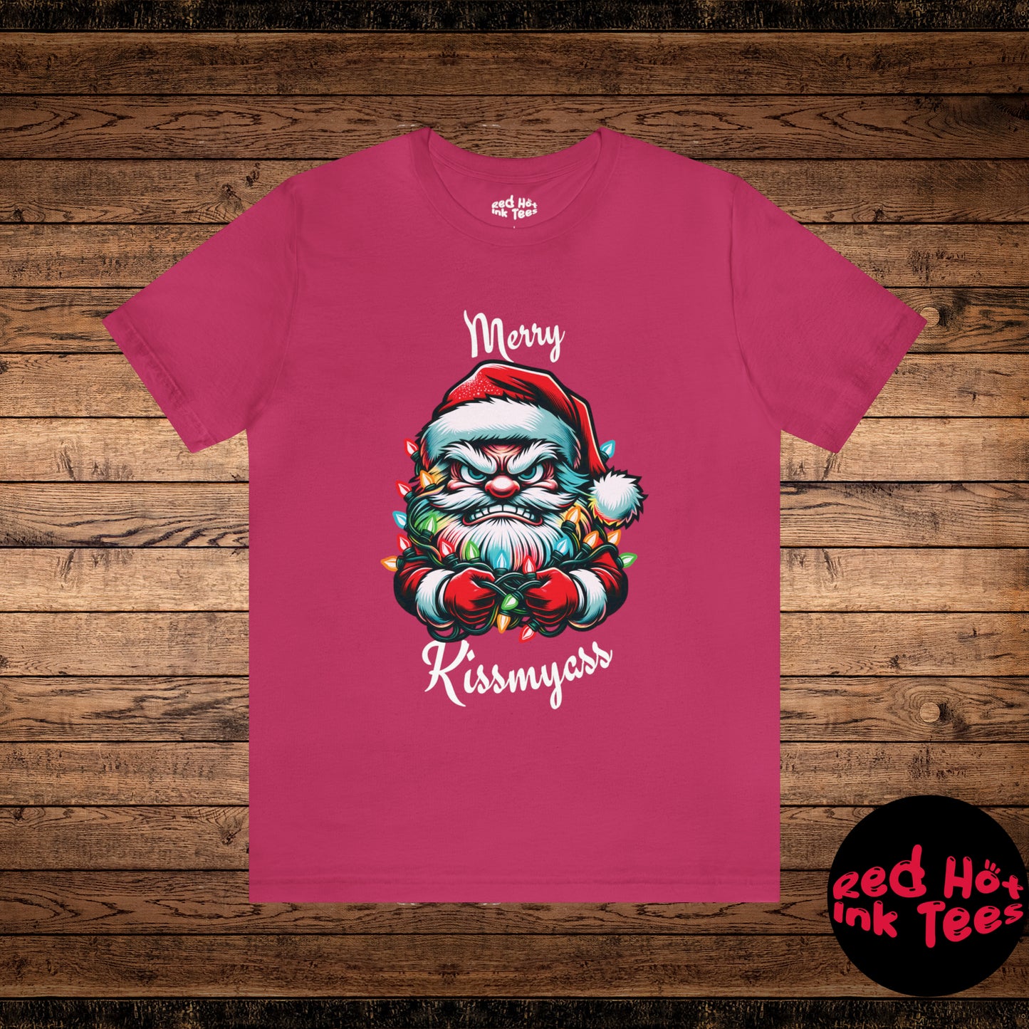 Merry Kissmyass Santa Tee