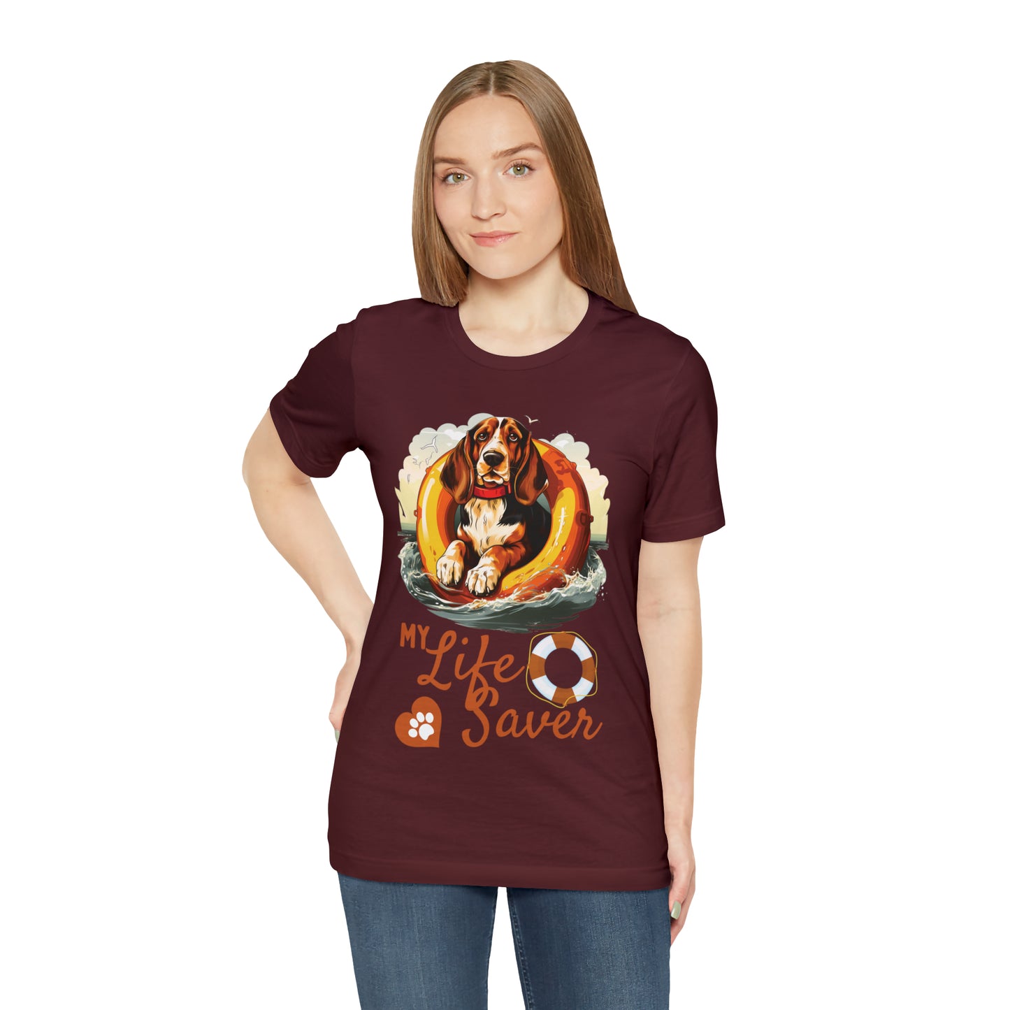 My Life Saver Basset Hound Dog Tee