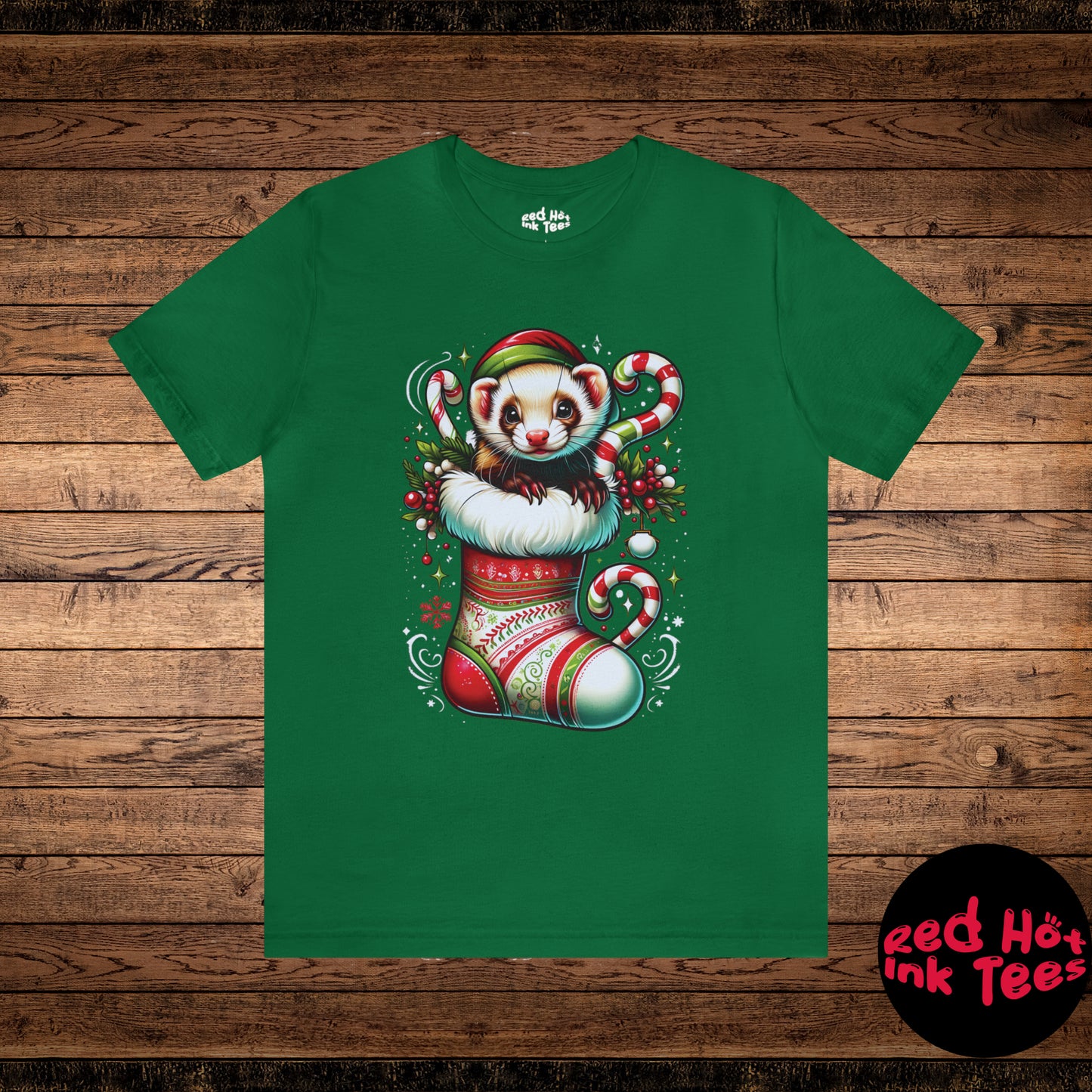 🎄 "Ferret Stocking Tee" 🐾