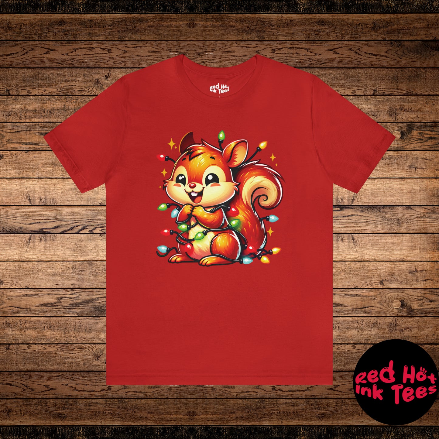 Squirrel Christmas Entanglement Tee