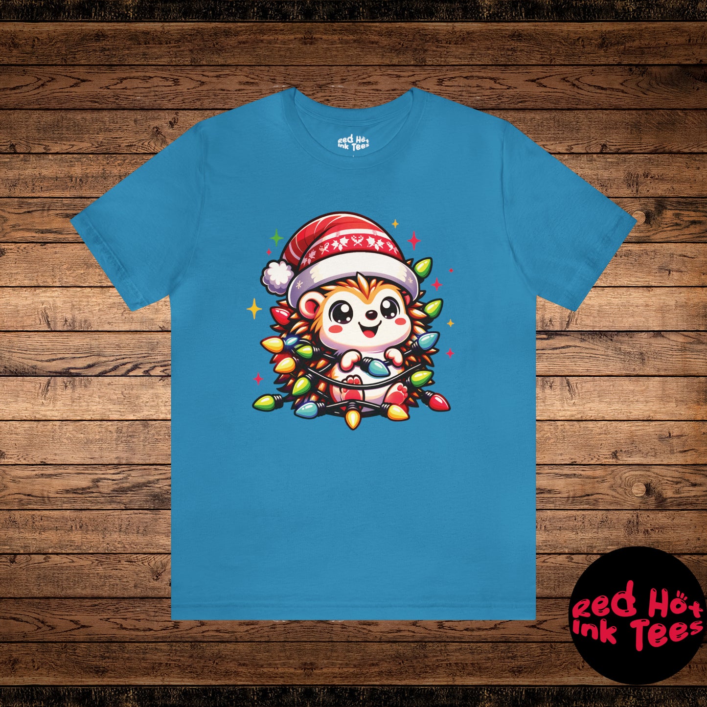 Hedgehog Christmas Entanglement Tee