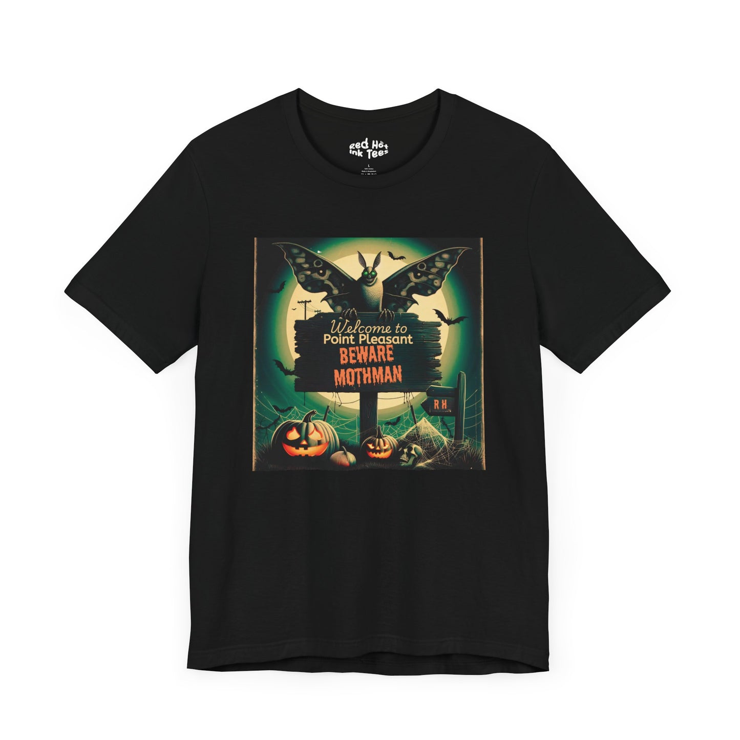 🦋🌕 "Beware Mothman" Point Pleasant Halloween T-Shirt 🎃🦇