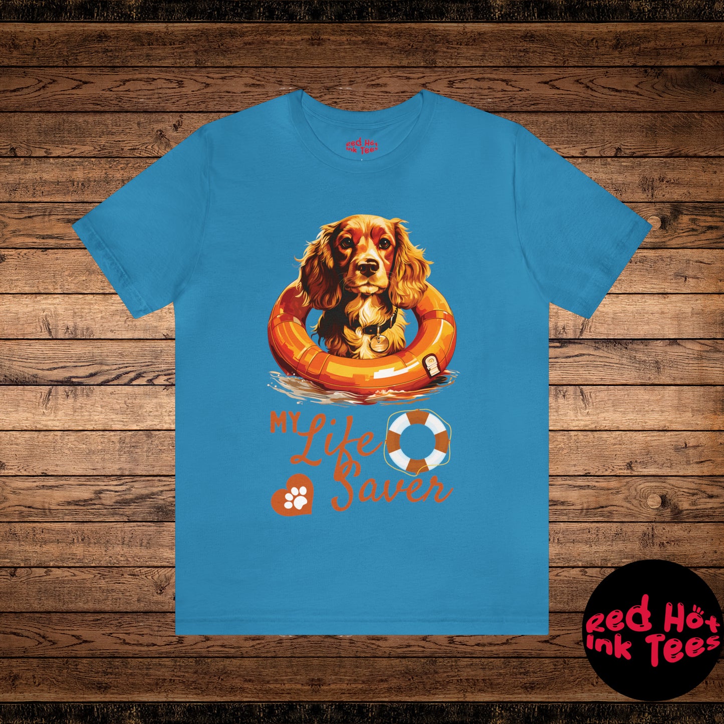 My Life Saver English Cocker Spaniel Dog Tee