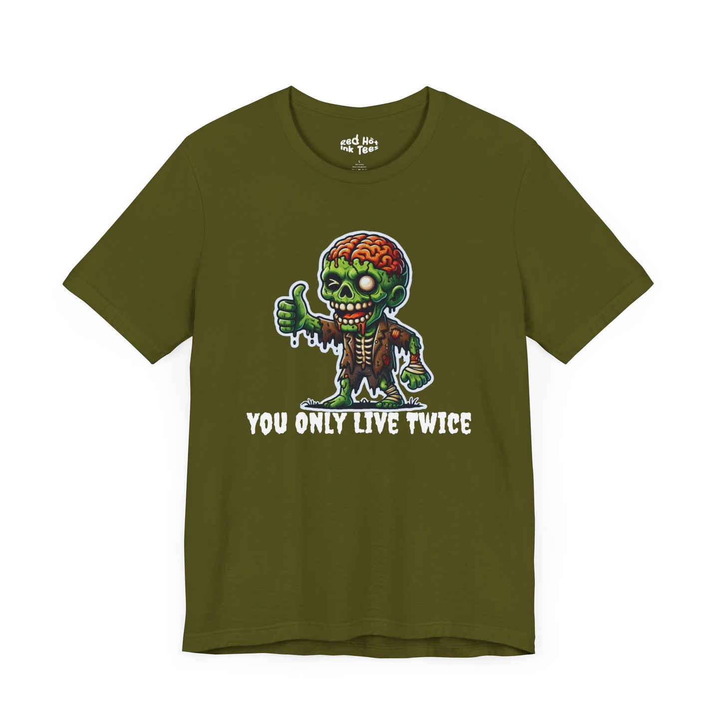 🧟‍♂️ "You Only Live Twice" Zombie Thumbs Up T-Shirt 🧠