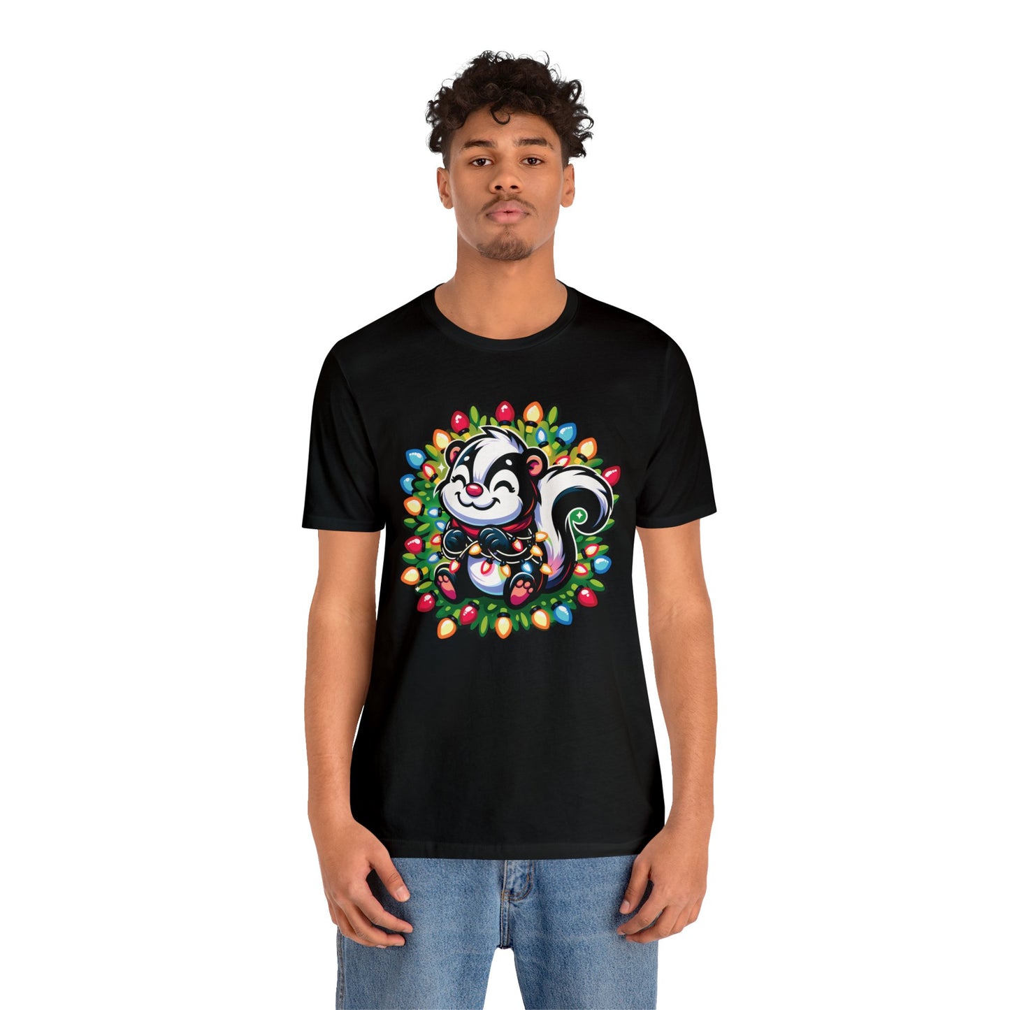 Skunk Christmas Entanglement Tee