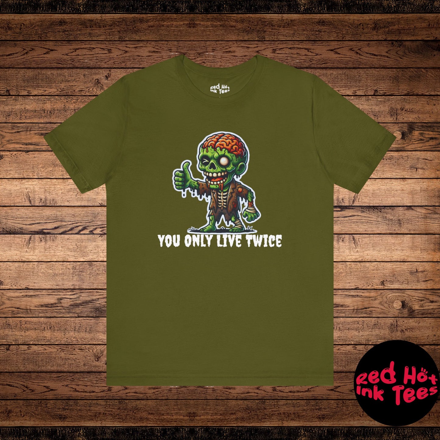 🧟‍♂️ "You Only Live Twice" Zombie Thumbs Up T-Shirt 🧠