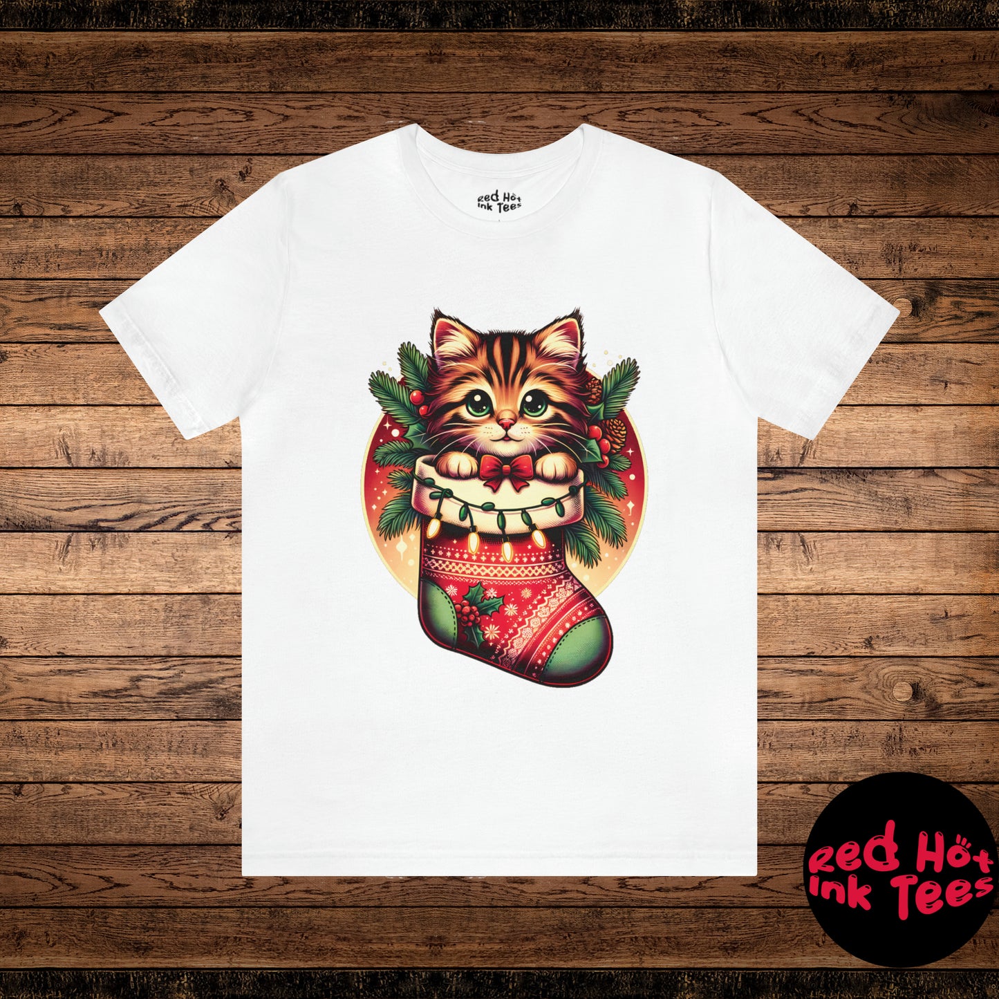 🐱 "Cat Stocking Tee" 🎄