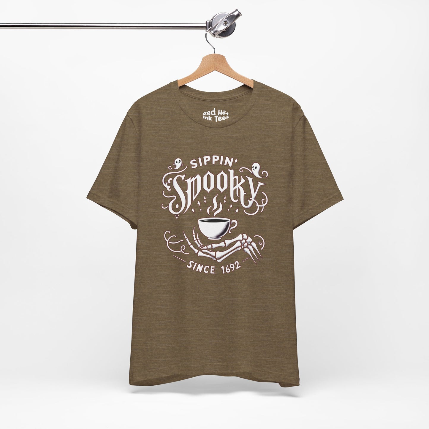 ☕ "Sippin' Spooky Since 1692" Halloween Coffee T-Shirt 💀🎃