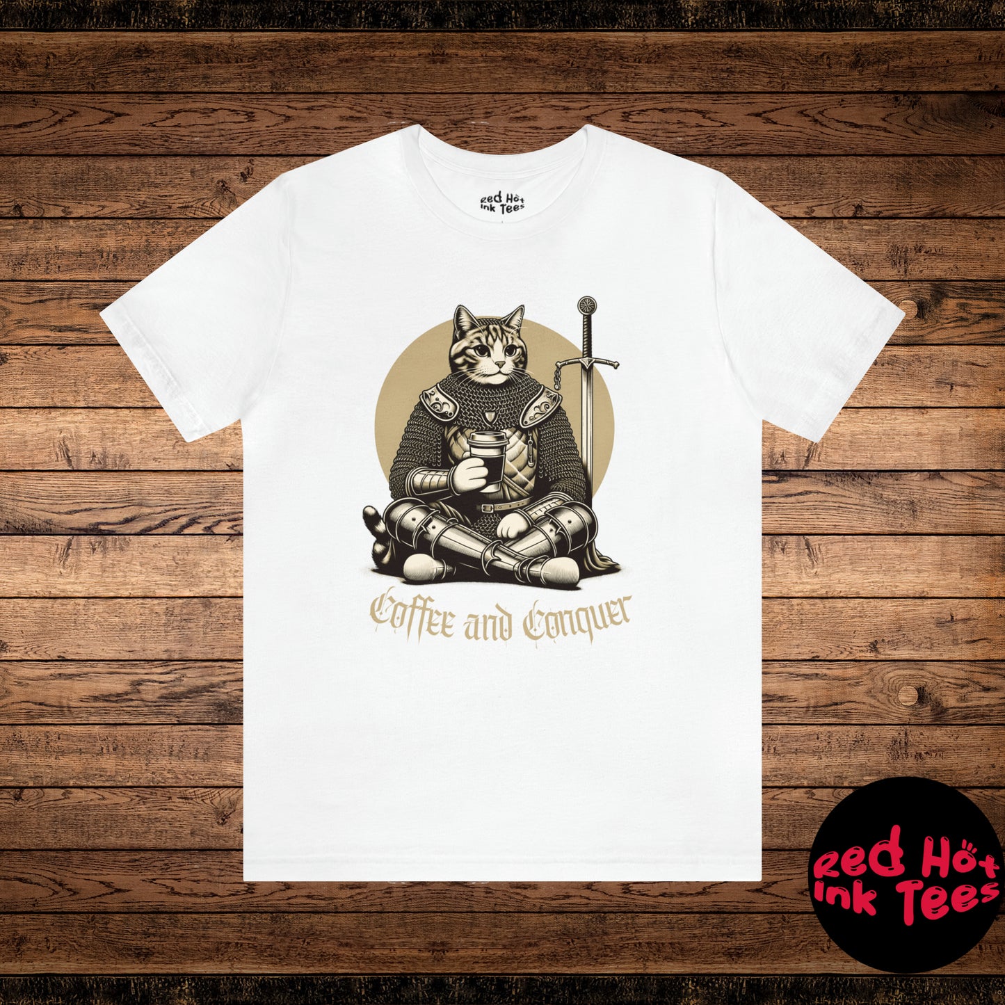 🐱☕️ Coffee and Conquer Cat Tee ☕️🐱