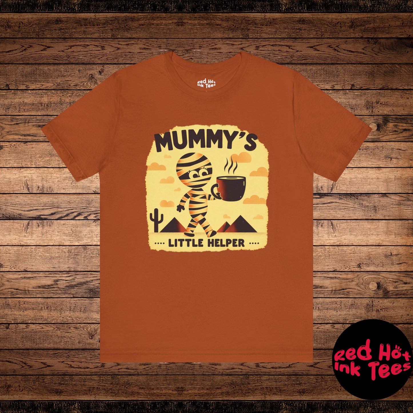 ☕ "Mummy's Little Helper" Cute Halloween Coffee T-Shirt 🧟‍♀️