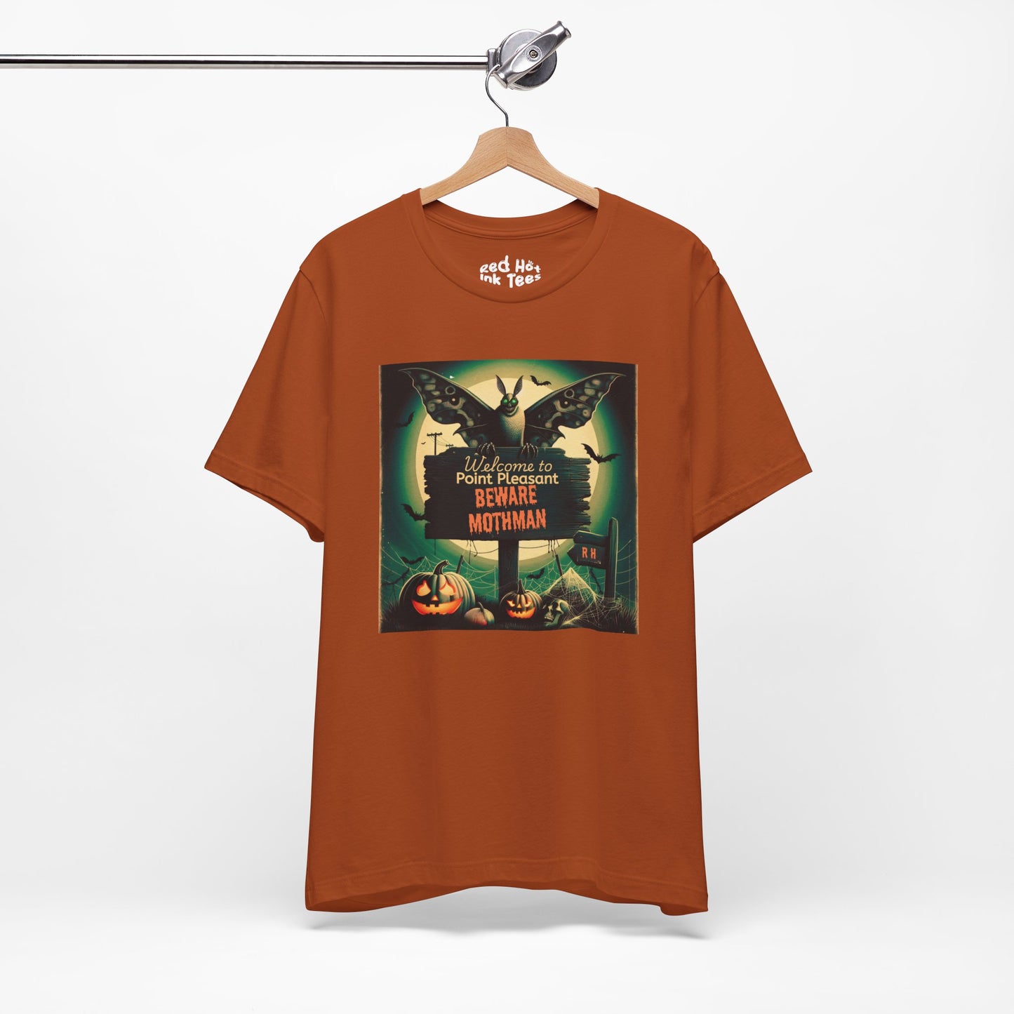 🦋🌕 "Beware Mothman" Point Pleasant Halloween T-Shirt 🎃🦇