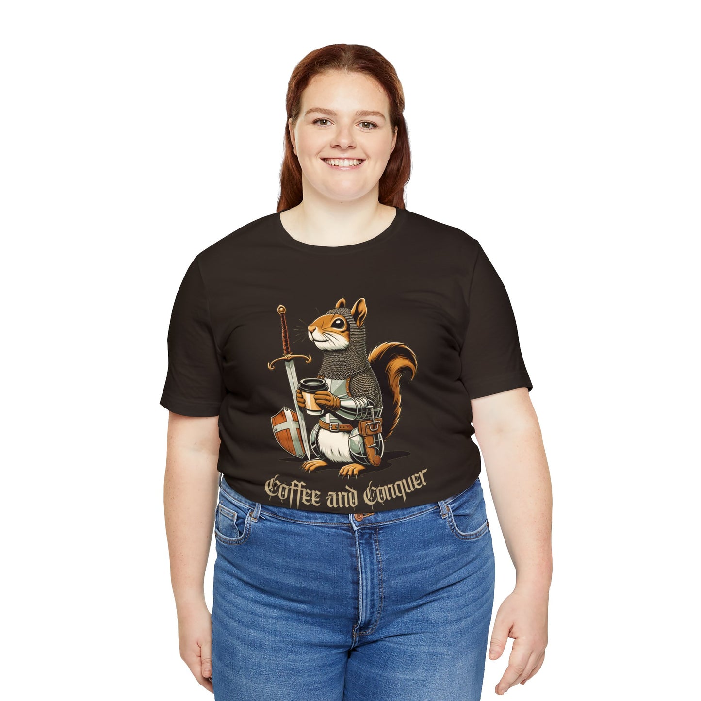 🐿️ Coffee and Conquer Squirrel Tee 🐿️