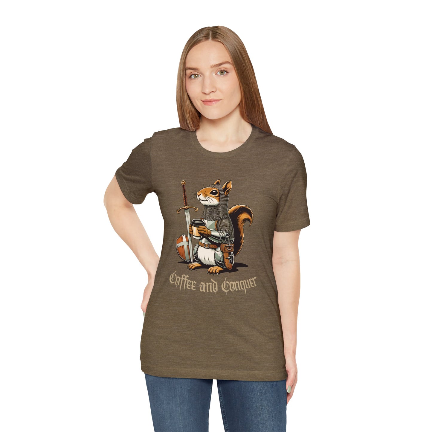 🐿️ Coffee and Conquer Squirrel Tee 🐿️