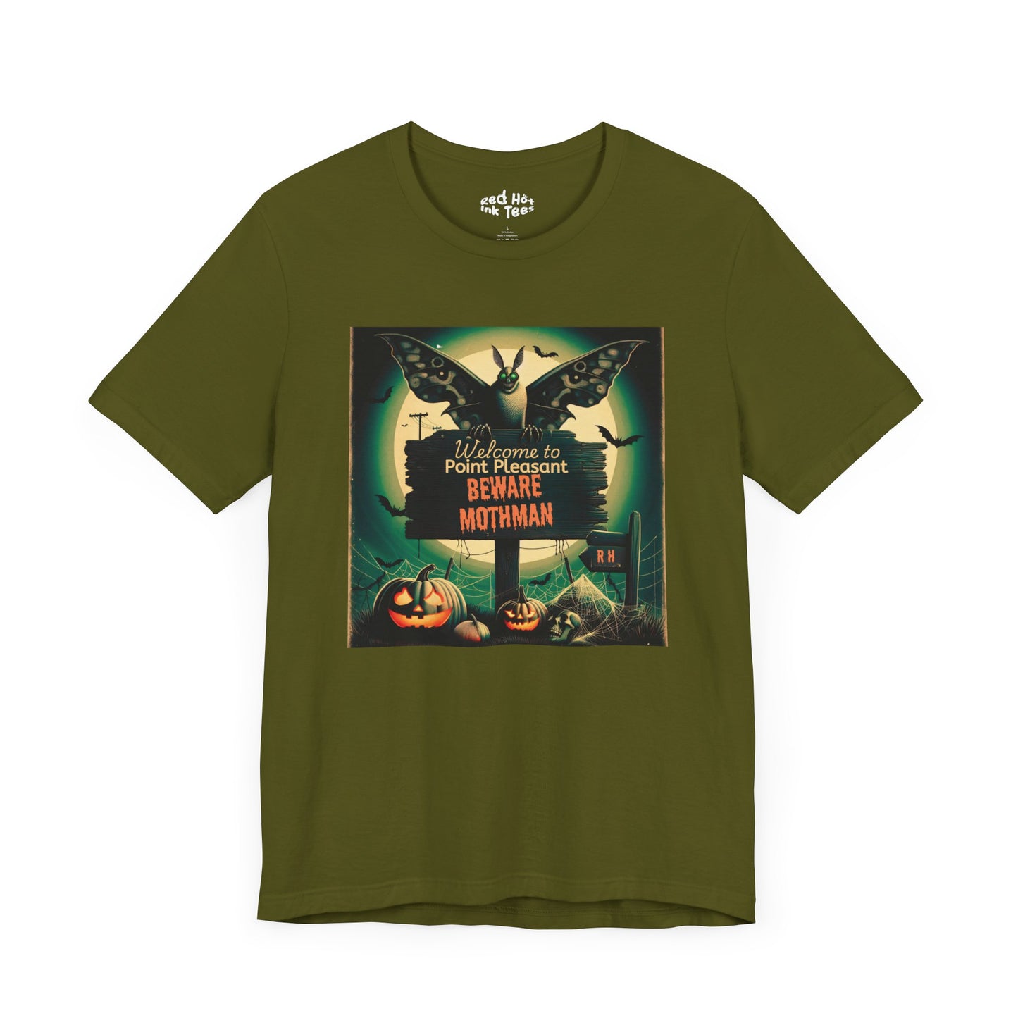 🦋🌕 "Beware Mothman" Point Pleasant Halloween T-Shirt 🎃🦇