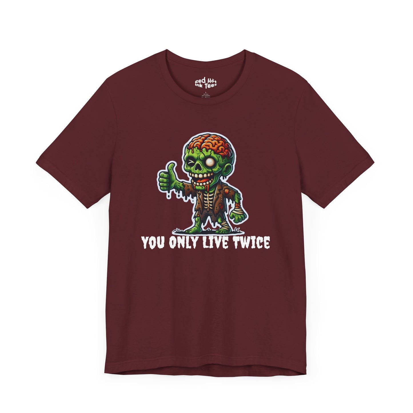 🧟‍♂️ "You Only Live Twice" Zombie Thumbs Up T-Shirt 🧠