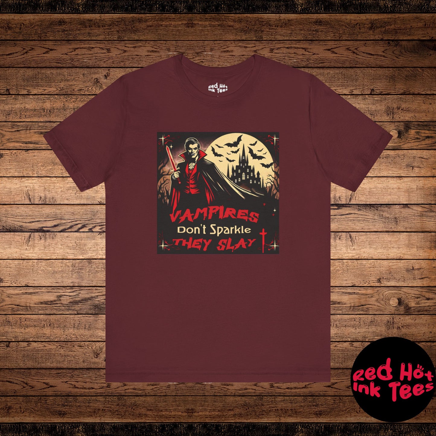 🧛‍♂️ "Vampires Don't Sparkle, They Slay" Fierce Vampire T-Shirt 🩸