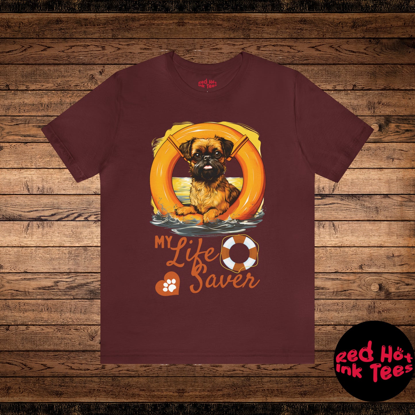 My Life Saver Brussels Griffon Dog Tee