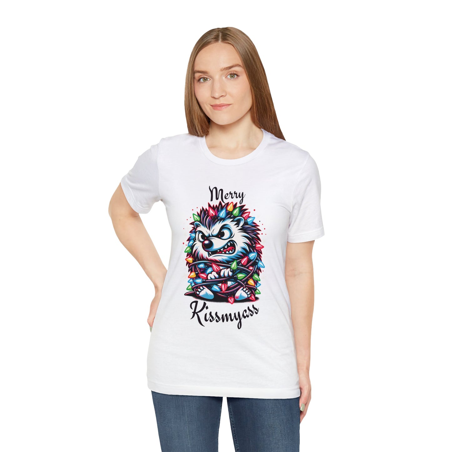 Merry Kissmyass Hedgehog Tee