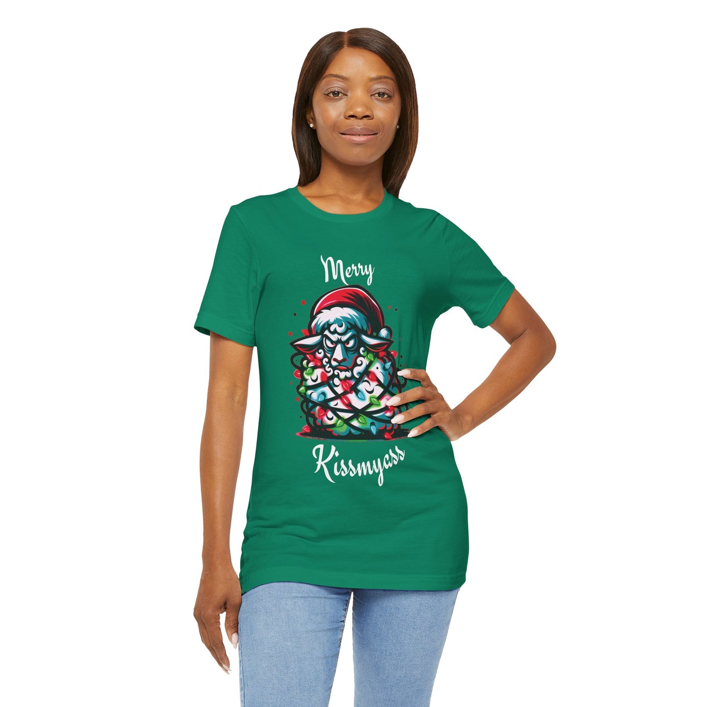 Merry Kissmyass Sheep Tee