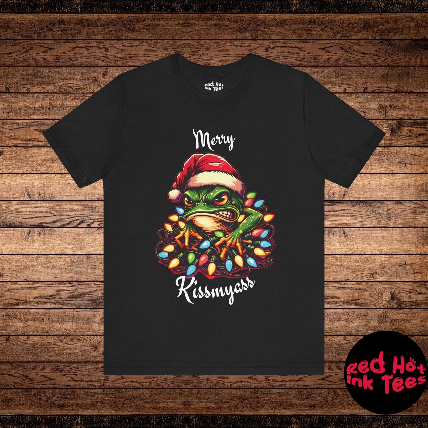 Merry Kissmyass Frog Tee