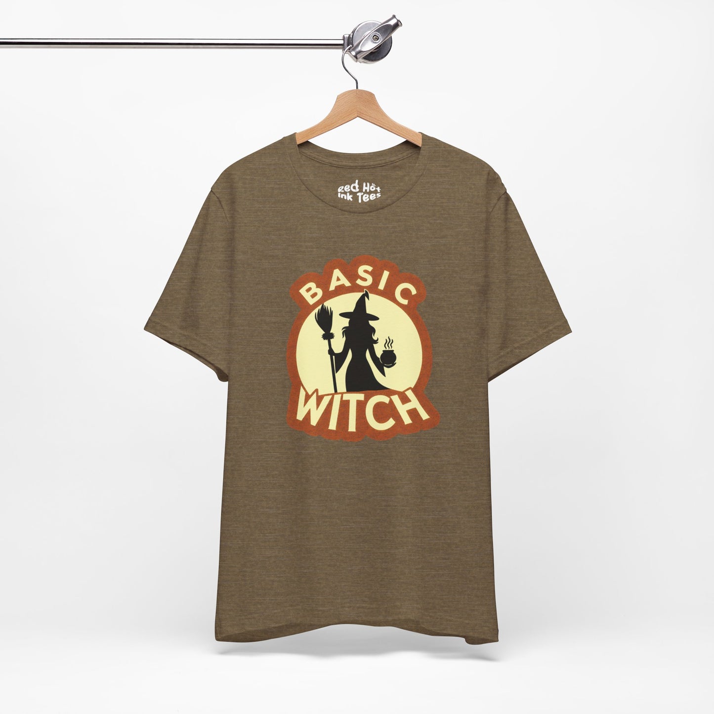 🧙‍♀️☕ "Basic Witch" Funny Halloween Coffee T-Shirt 🎃✨