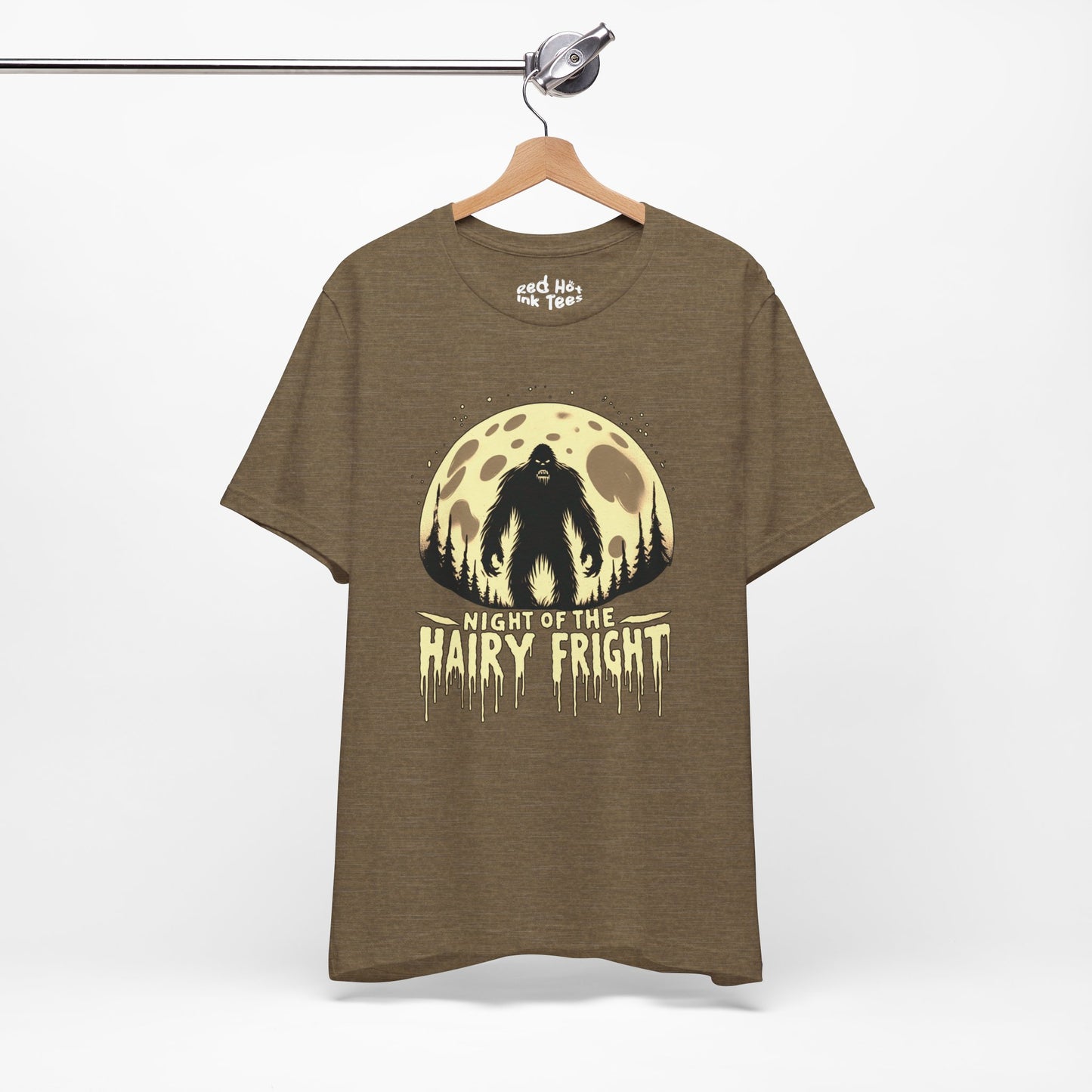 🦶🌕 "Night of the Hairy Fright" Bigfoot Halloween T-Shirt 🎃👻