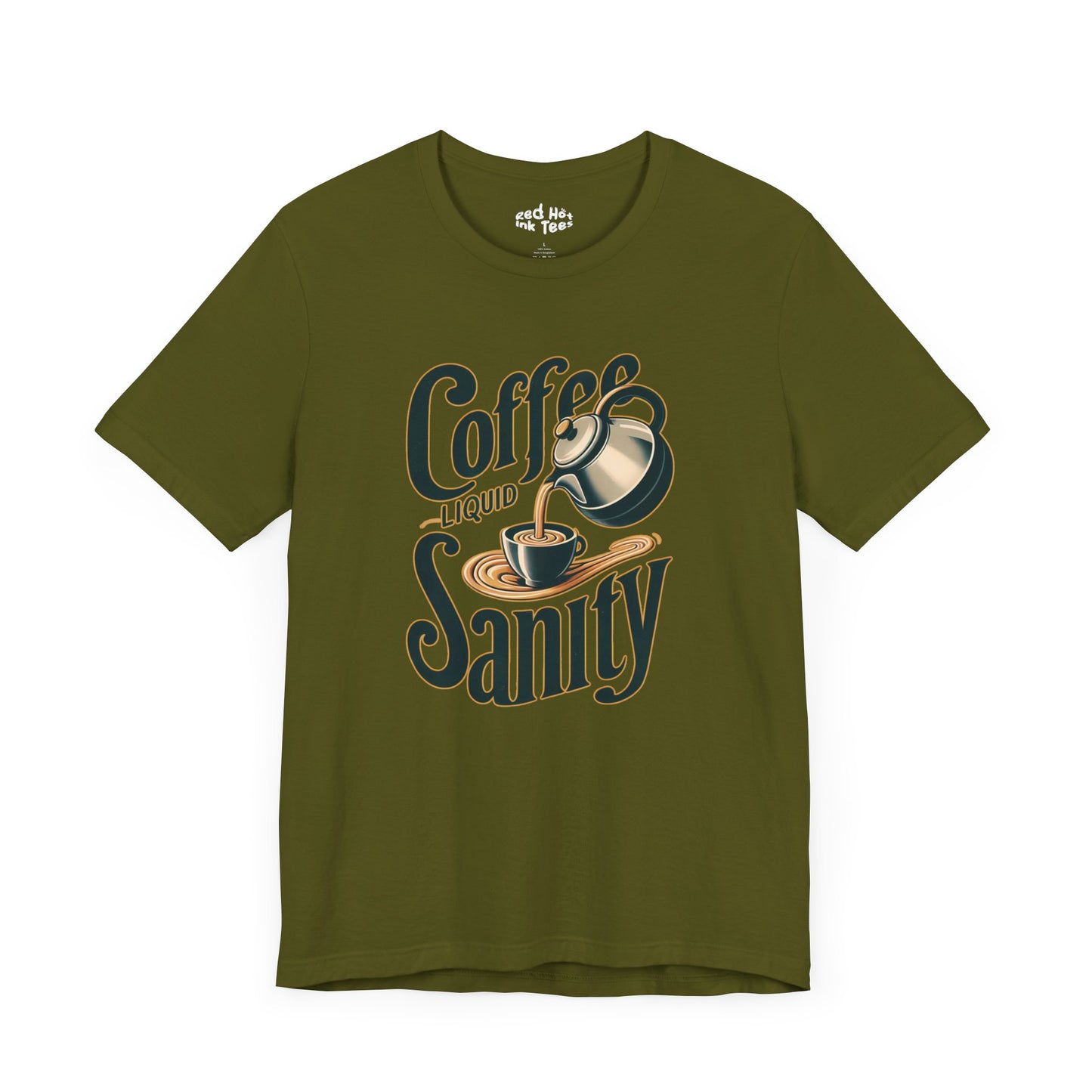 ☕ "Coffee: Liquid Sanity" Retro Coffee T-Shirt ☕