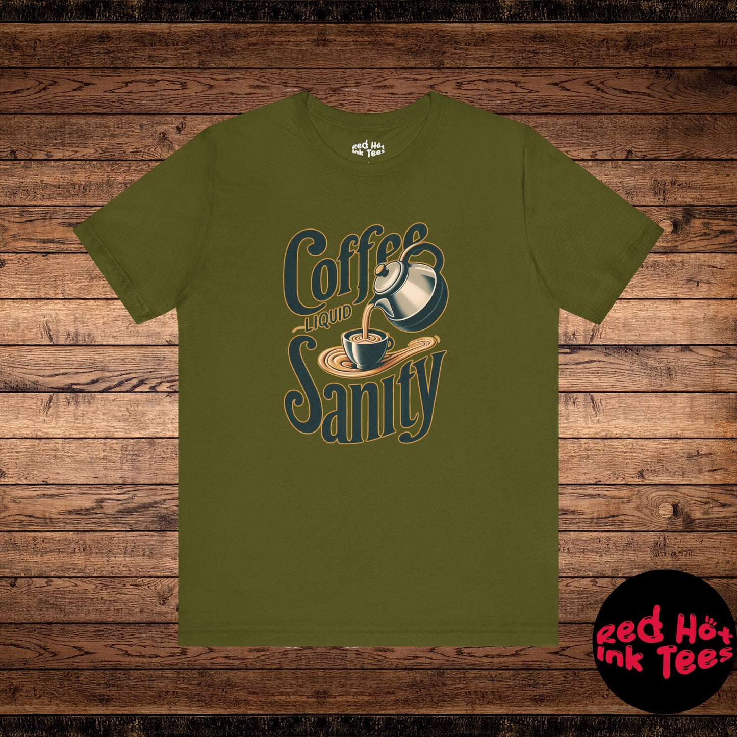 ☕ "Coffee: Liquid Sanity" Retro Coffee T-Shirt ☕