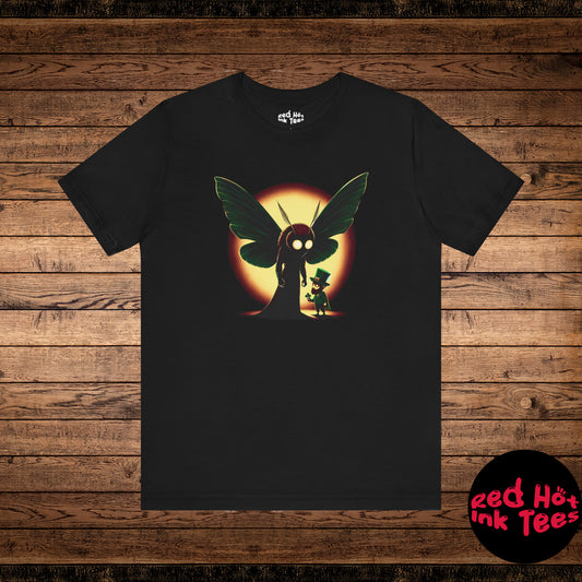 Mothman Meets a Leprechaun Tee