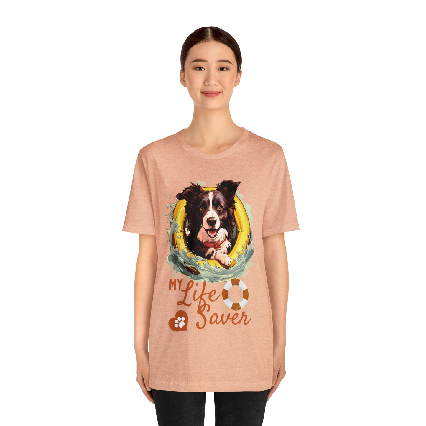 My Life Saver Border Collie Dog Tee