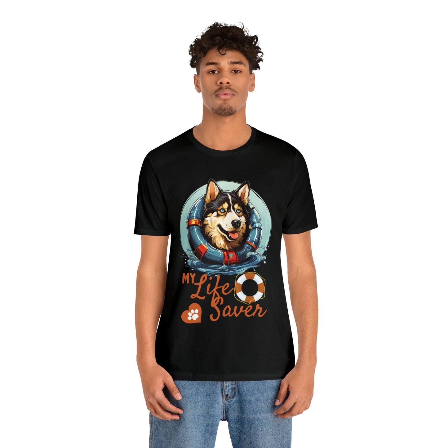 My Life Saver Siberian Husky Dog Tee