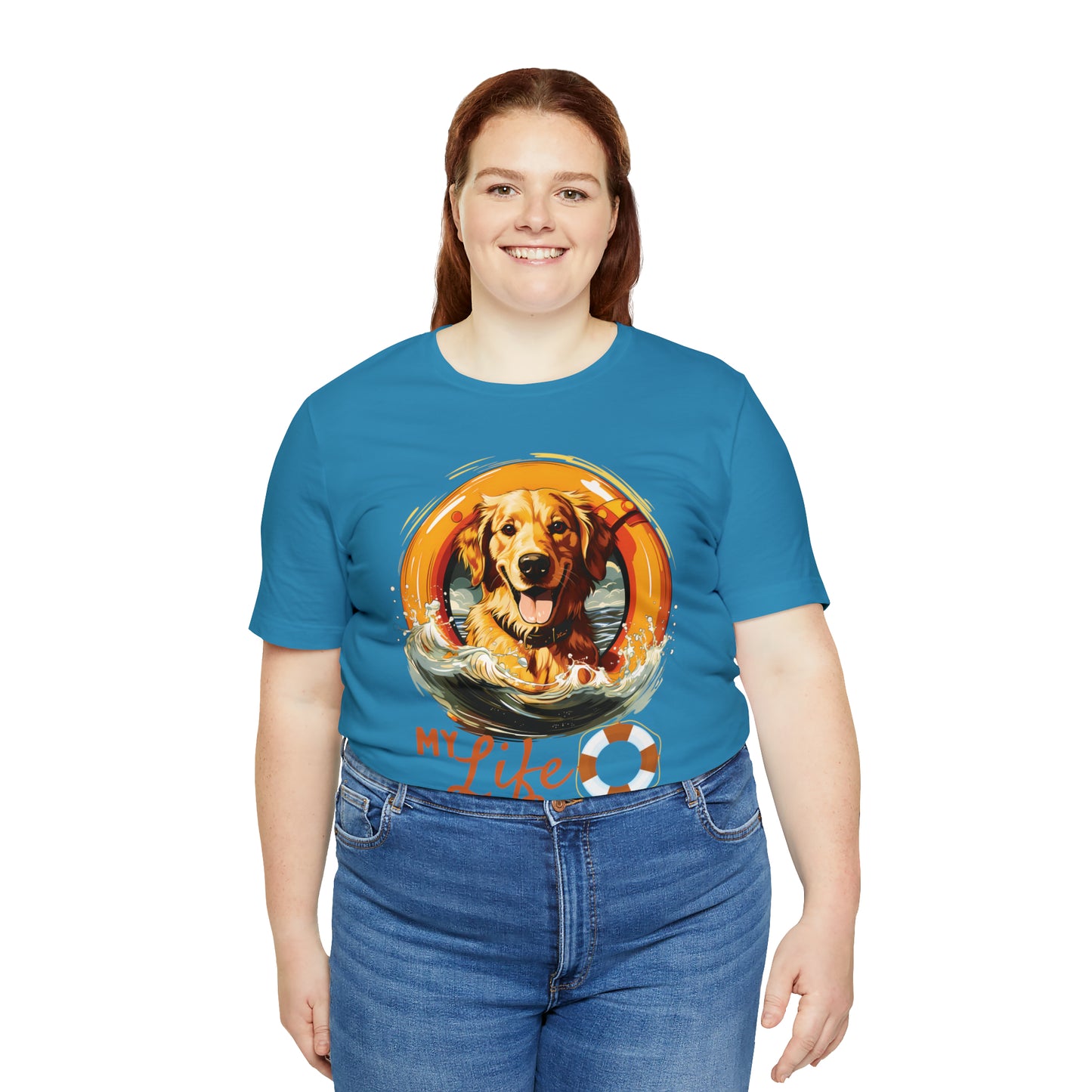 My Life Saver Golden Retriever Dog Tee