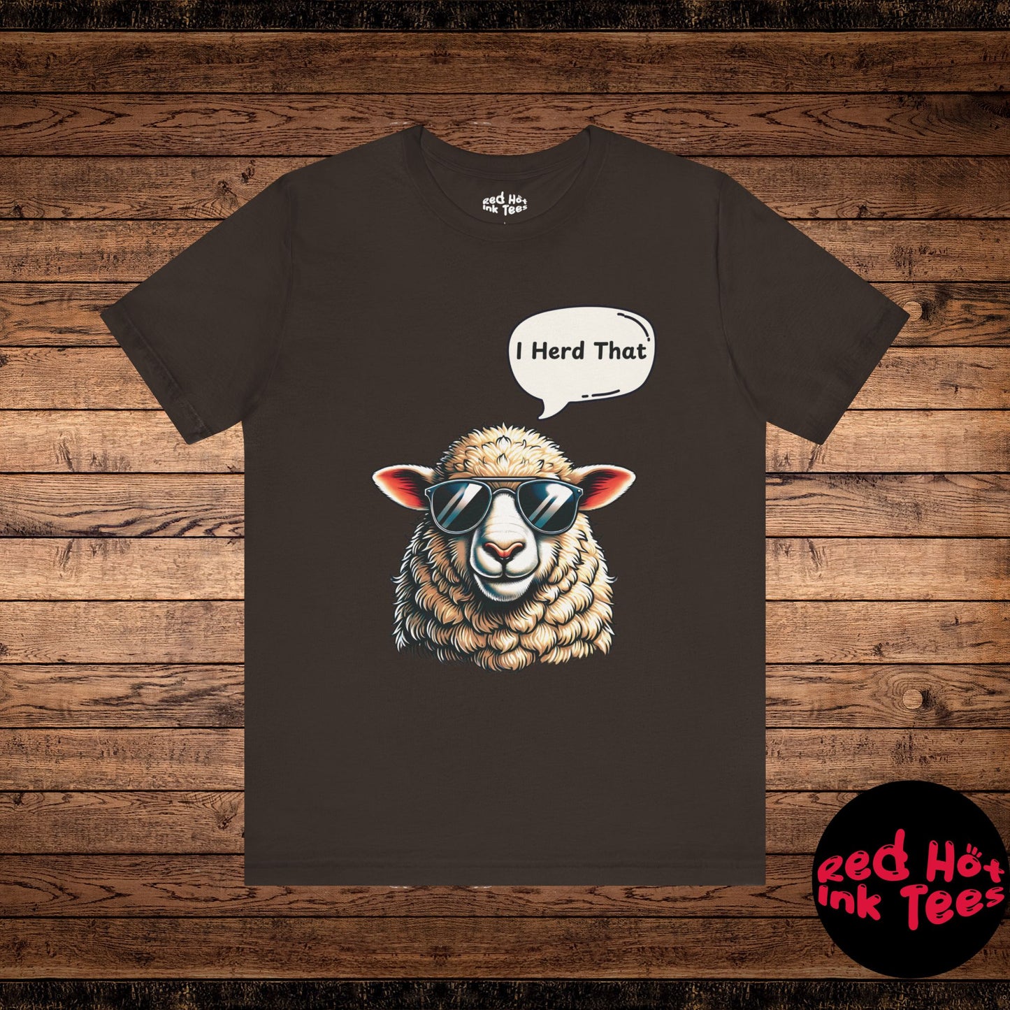 Cool Sheep With Attitude - Funny "I Herd That" Tee