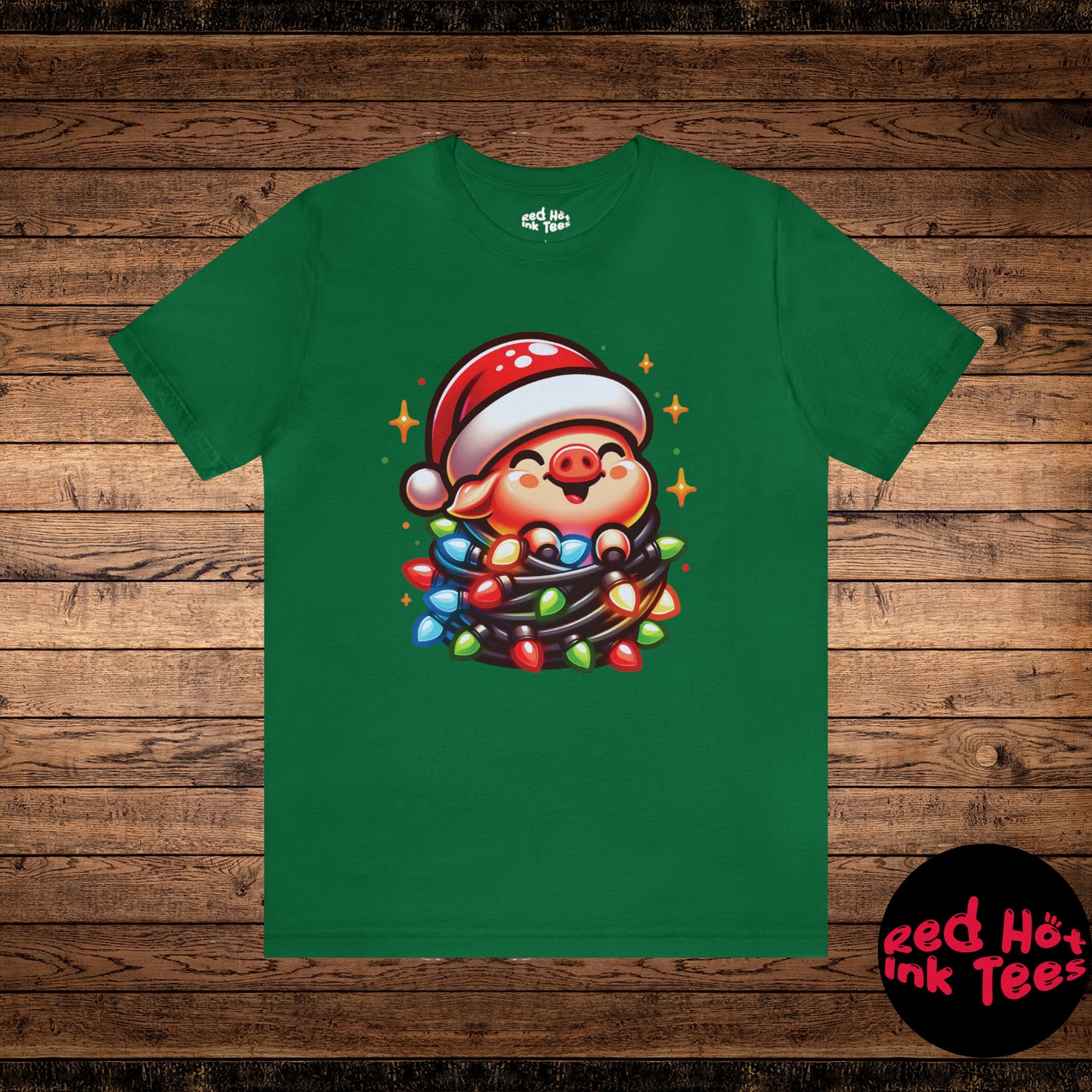 Pig Christmas Entanglement Tee