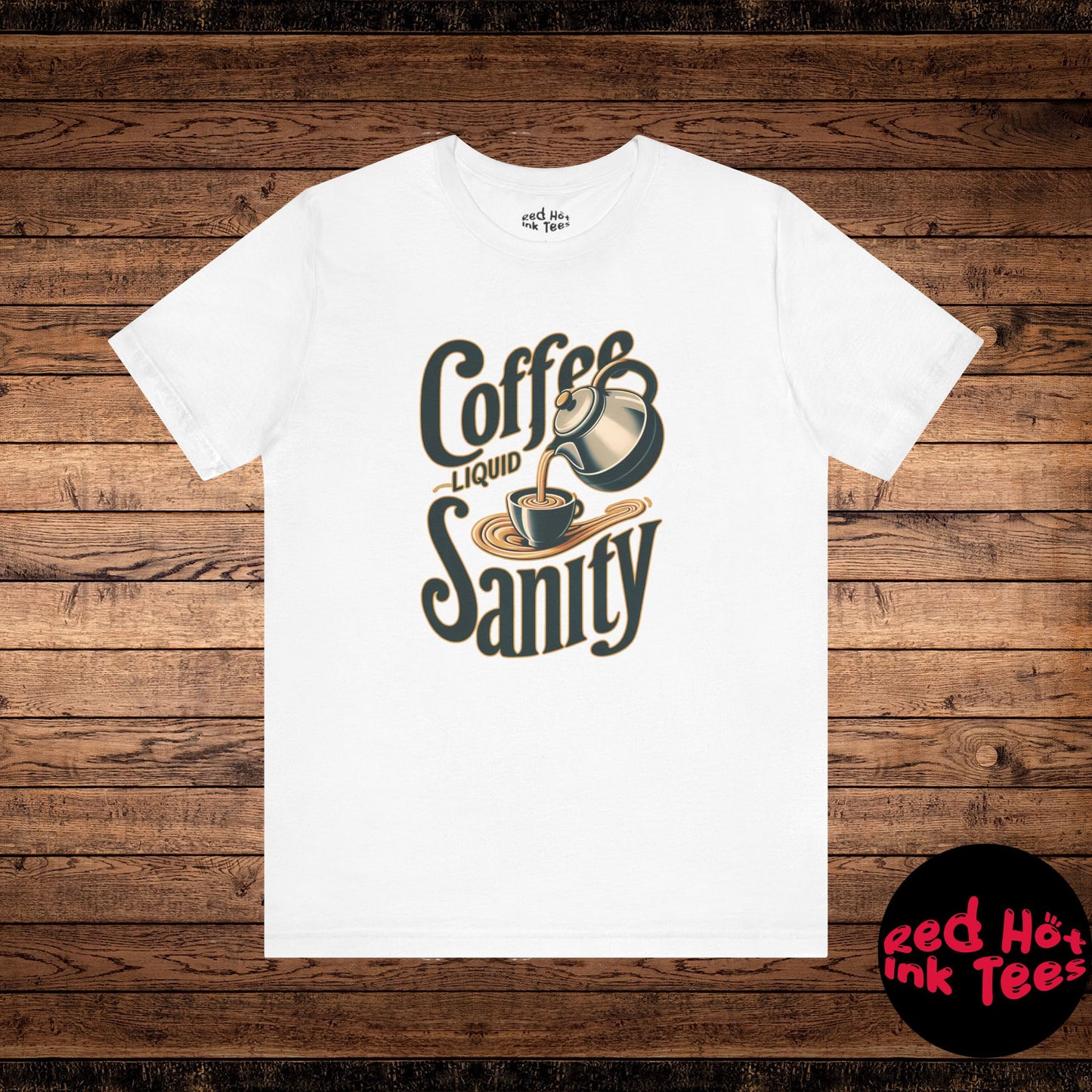 ☕ "Coffee: Liquid Sanity" Retro Coffee T-Shirt ☕