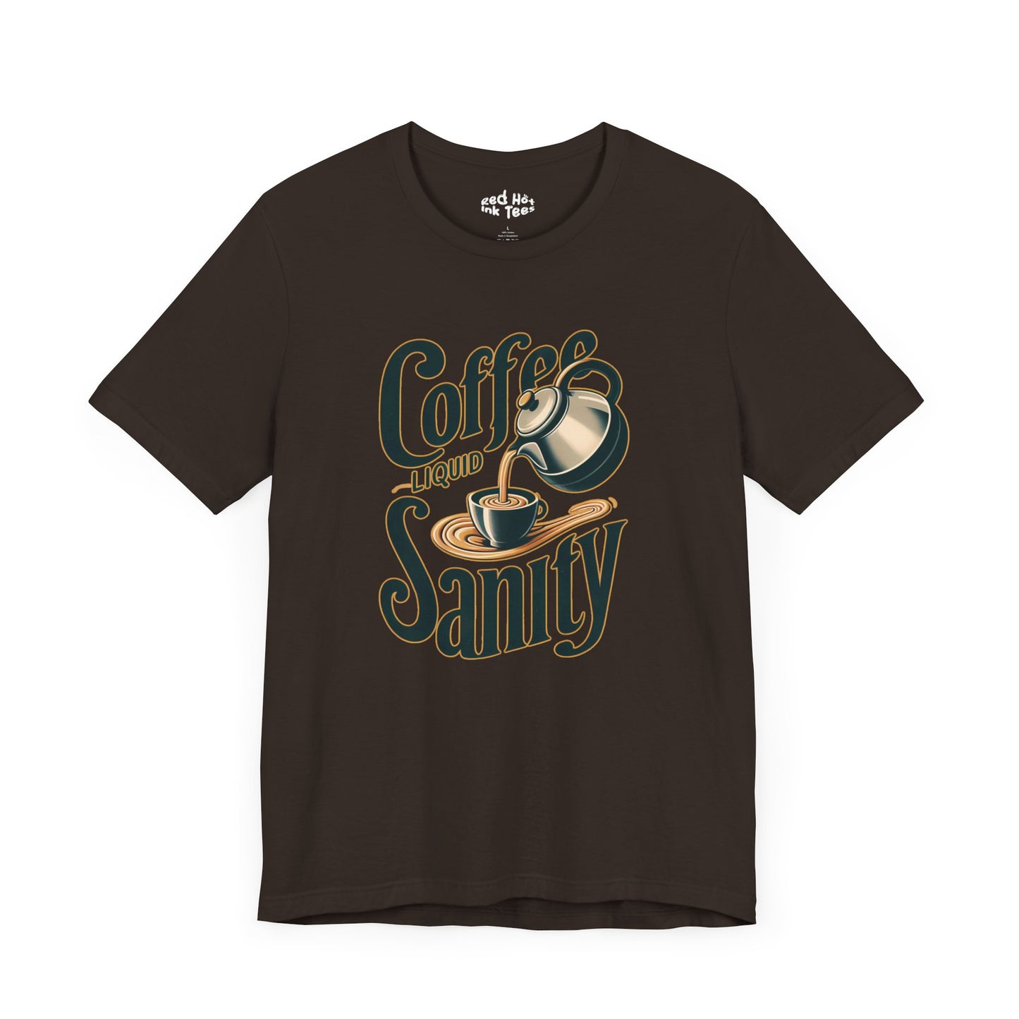 ☕ "Coffee: Liquid Sanity" Retro Coffee T-Shirt ☕